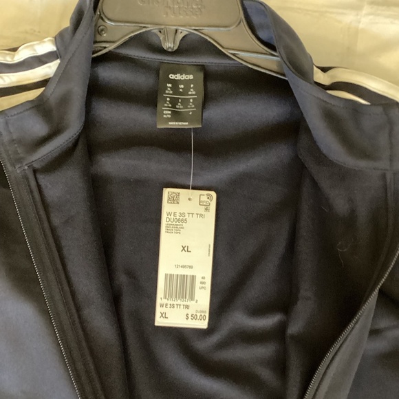 ADIDAS Zip Jacket & Track Leggings Pant (Size: Jacket = XL) Track Pants= L) NWOT - Picture 6 of 15